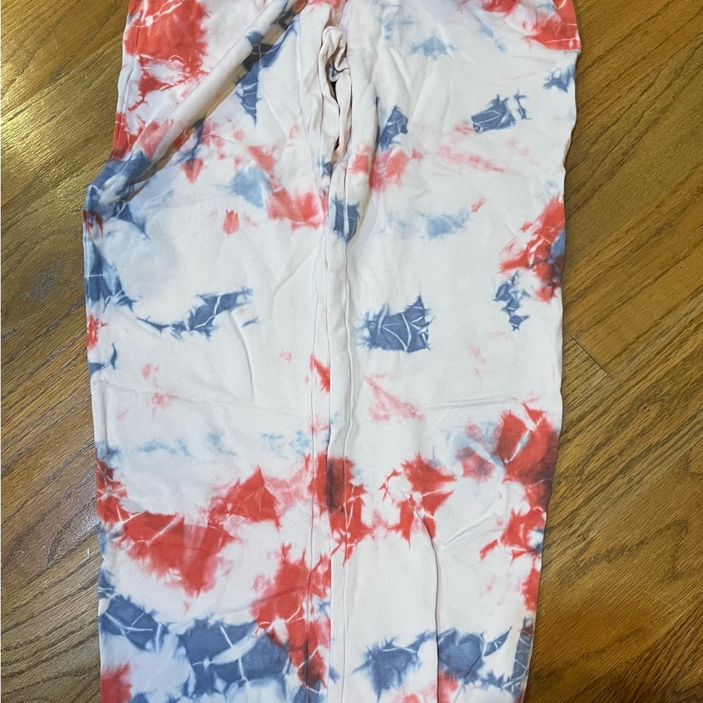 Tie-Dye Orange and Blue Joggers